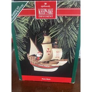 1992 Hallmark Keepsake Ornament "Santa Maria"